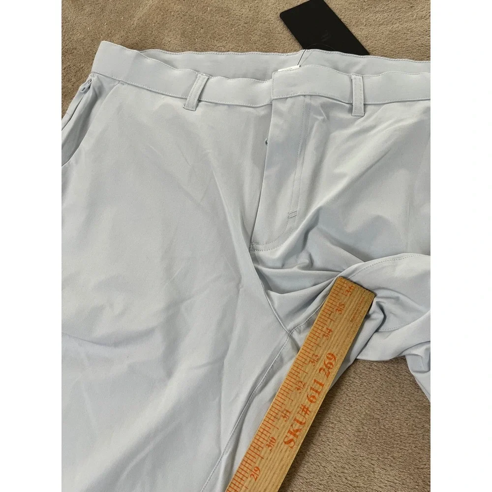 Fabletics Only Pant Men's 35x34 Light Blue Performance Golf Chino Stretch NEW